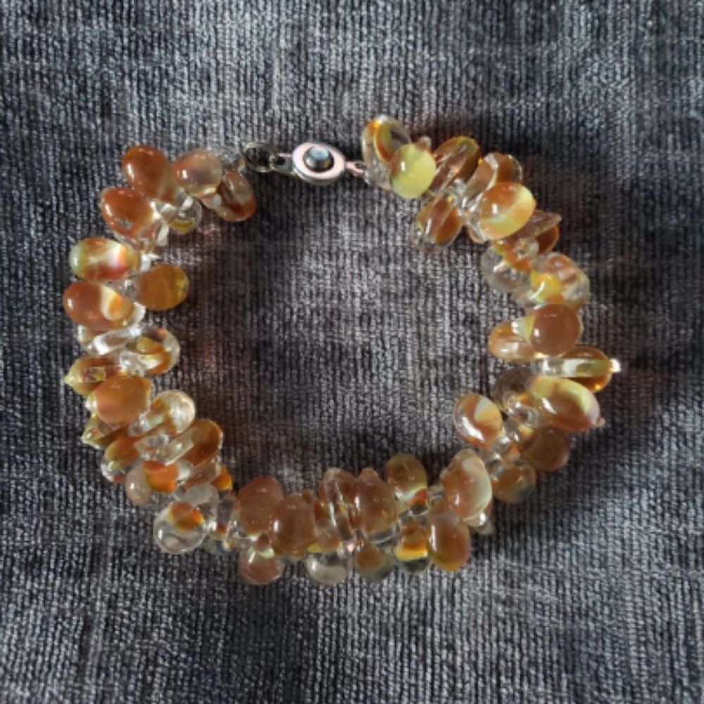 GORGEOUS Italian Glass Beaded Bracelet